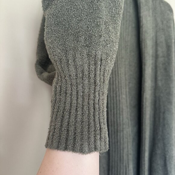 Barefoot Dreams 1X Cardigan Cozy Chic Lite Long Duster SOFT Sweater Olive Green - Picture 5 of 9